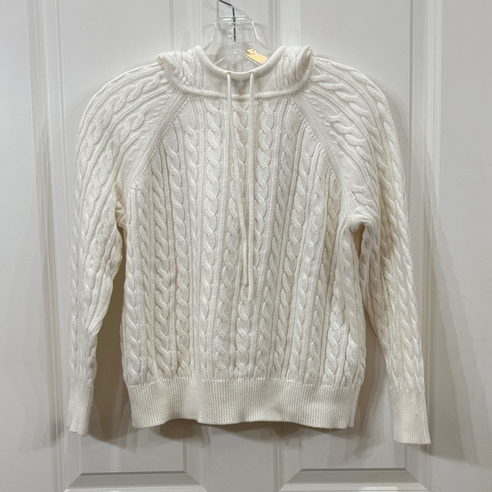 J. Crew Cable Knit Sweater - Off White